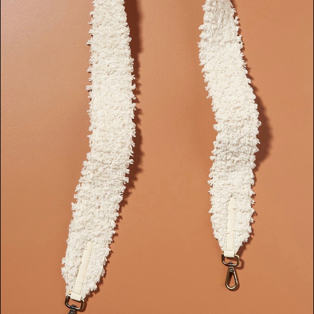 Anthropologie Pearl Embellished bag strap
